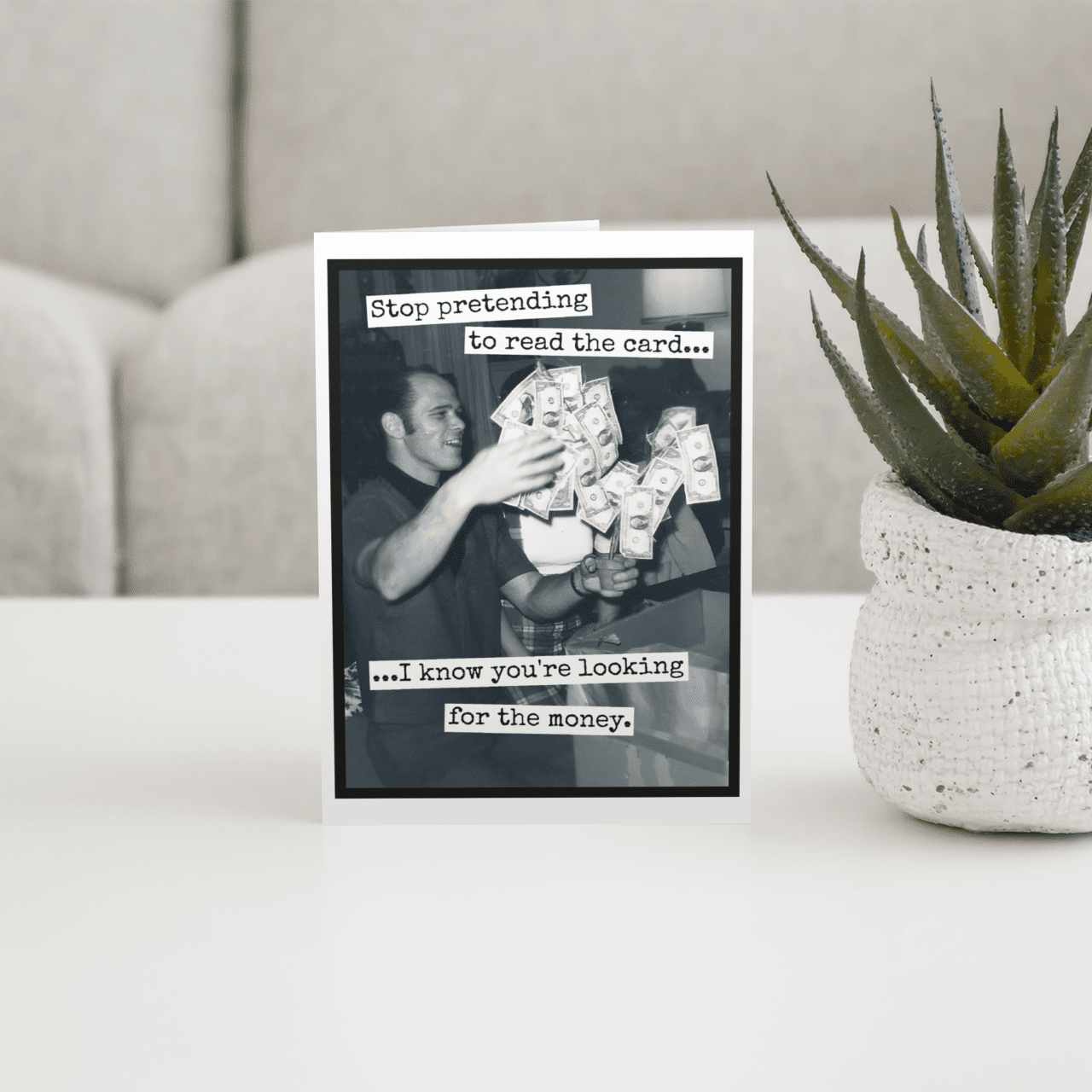 Birthday Card. Stop Pretending To Read The Card... Greeting Cards Raven&