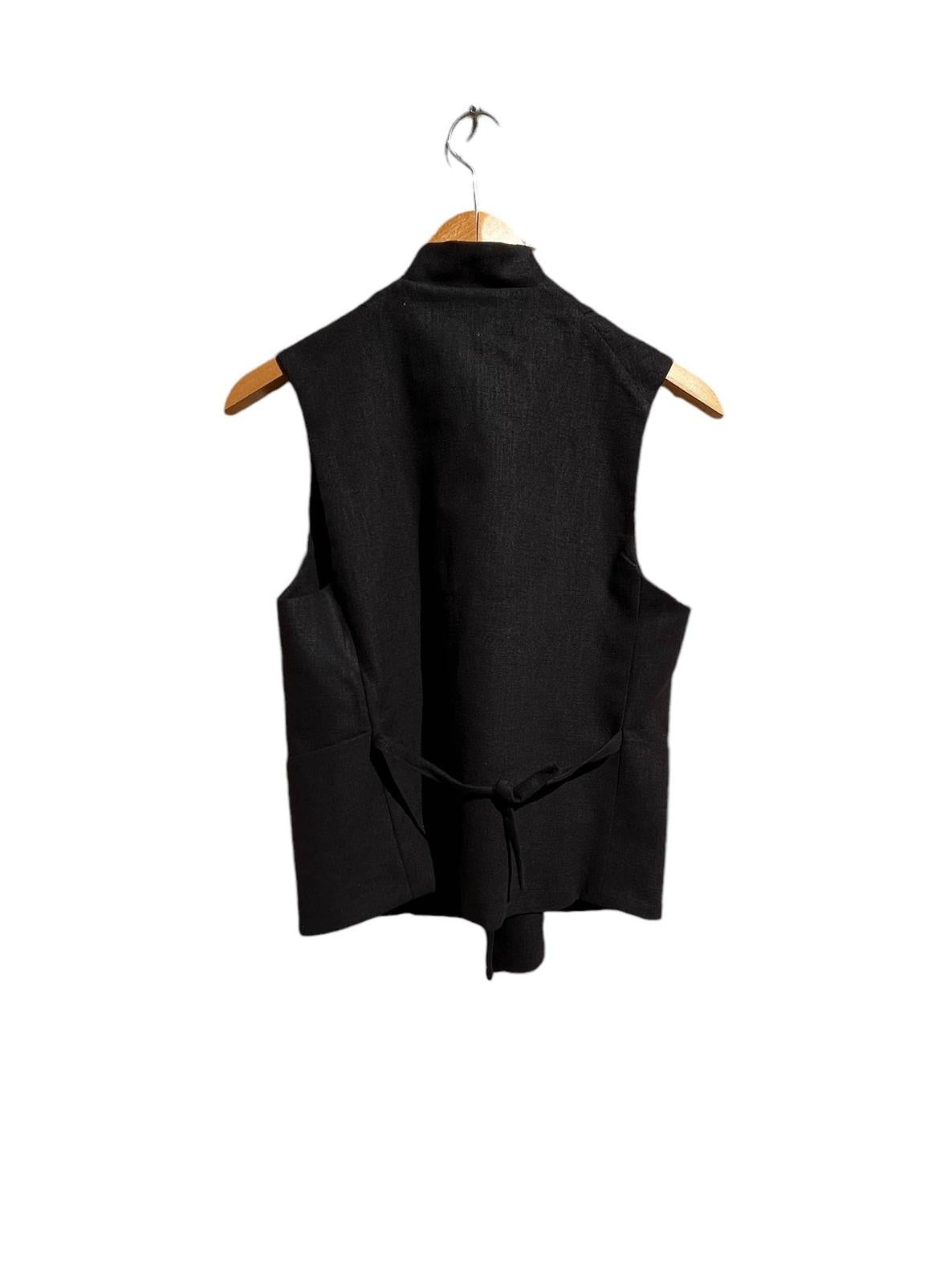 CECILIA SÖRENSEN vest in Organic Canvas Linen Vest CECILIA SÖRENSEN
