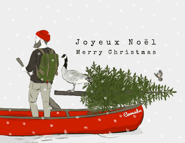 Joyeux Noel - Merry Christmas Card Greeting Cards Newfolk & Cabin Paper Studio   