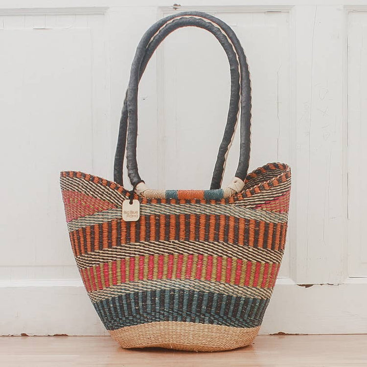 Shoulder Shopper - Traditional Palette Baskets Big Blue Moma   