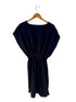 731 Magnolia Mini Dress Organic Cotton Muslin Dress CECILIA SÖRENSEN Navy Blue One Size (S/M/L)