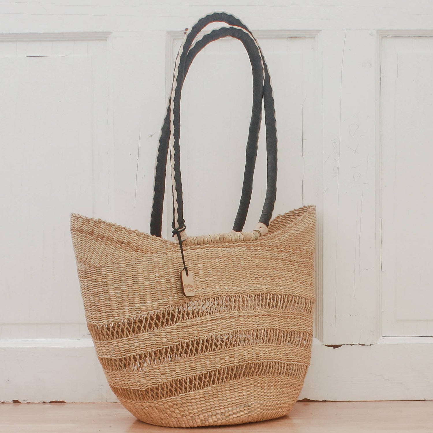 Shoulder Shopper - Natural Palette Baskets Big Blue Moma   