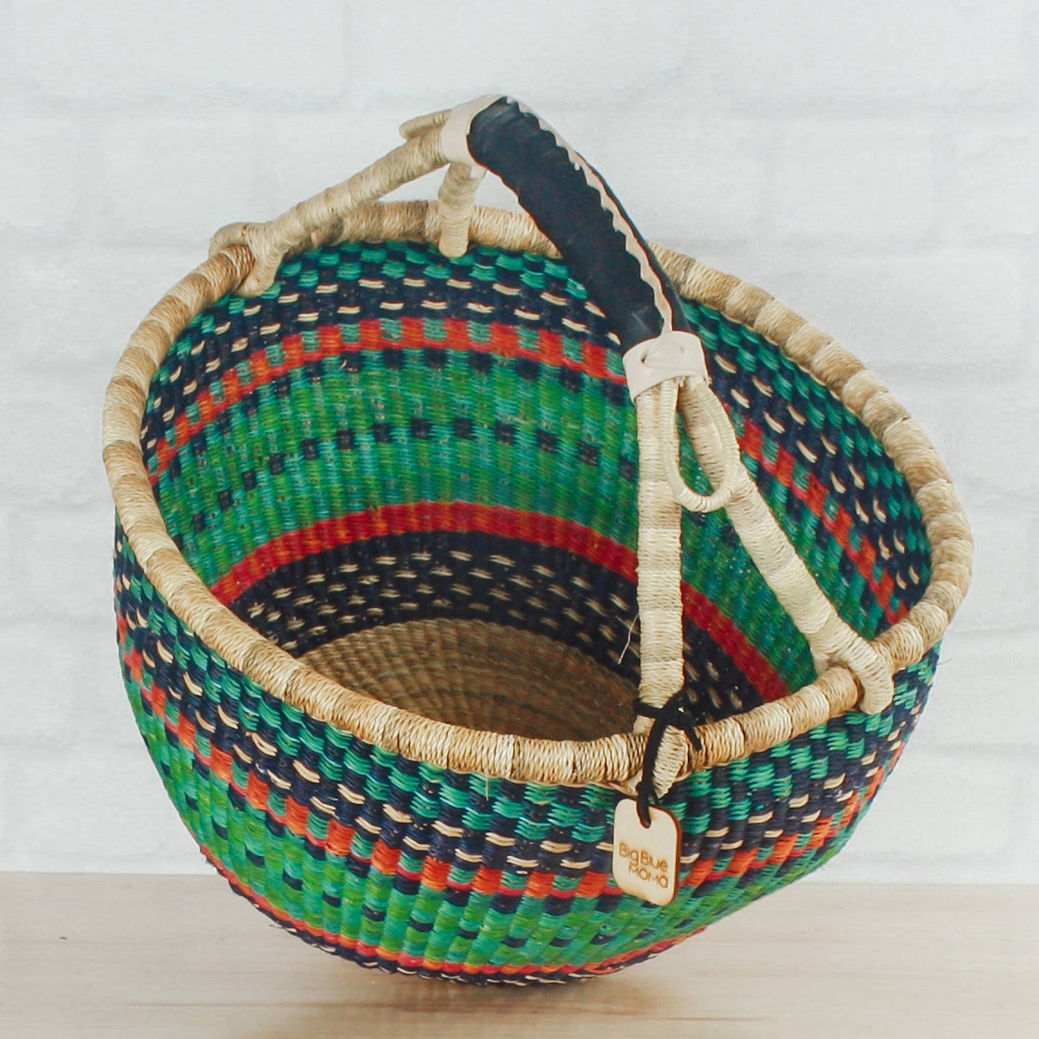 Round Basket Large - Traditional Palette Baskets Big Blue Moma   