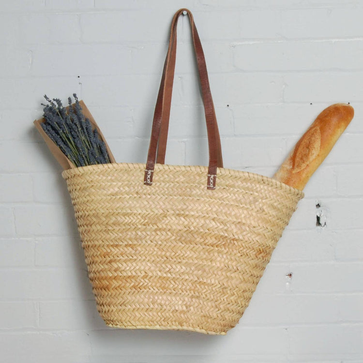 STRAW MARKET BAG SHOULDER Bacon Basketware