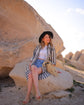 Loomist Striped Short Linen Shirt Dress Shirtdress Moa