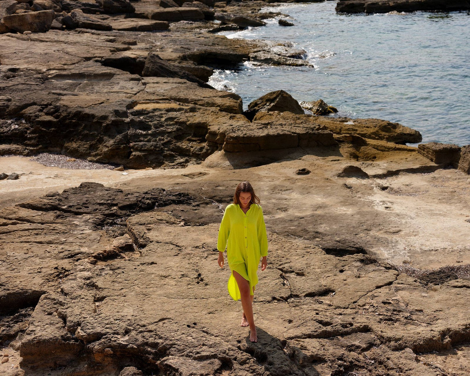 702 COTONER Relaxed shirt dress in organic cotton muslin CECILIA SÖRENSEN