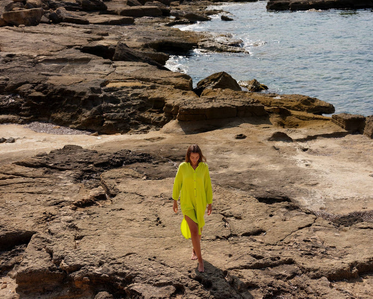 702 COTONER Relaxed shirt dress in organic cotton muslin CECILIA SÖRENSEN