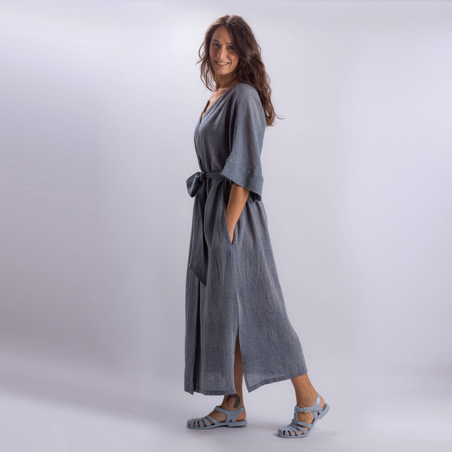 Loomist Sile Maxi Wrap Dress Dress loom.ist