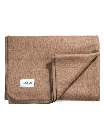 Anian Melton Wool Blanket Blankets Anian Oyster  