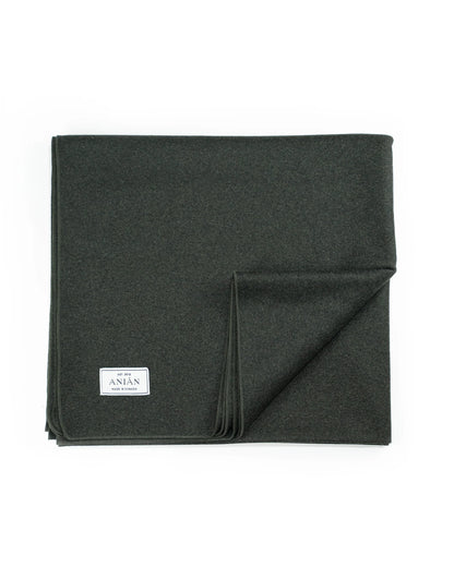 Anian Melton Wool Blanket Blankets Anian Olive  