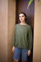 Organic Cotton Easy Crew Sweaters Echo Verde Green  