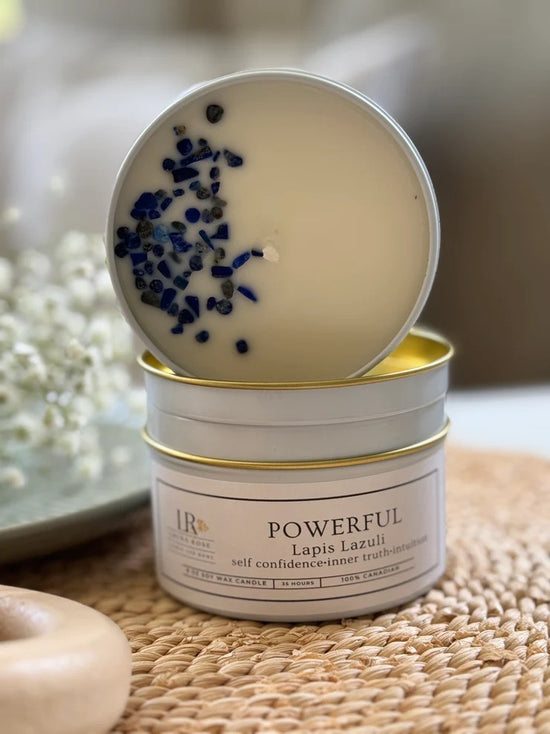 Gem Stone Candles - I Am Powerful Candles Louna Rose