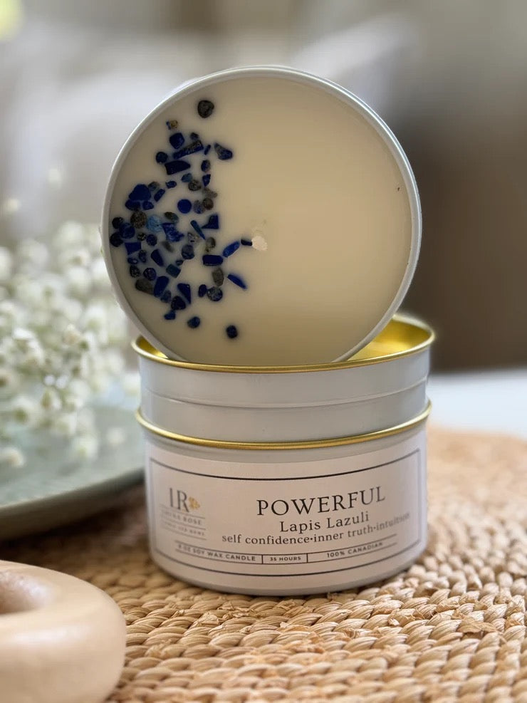 Gem Stone Candles - I Am Powerful Candles Louna Rose