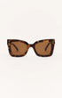 Z Supply Sunglasses Confidential Sunglasses Z Supply Eyewear Marbled-Tortoise Bronze