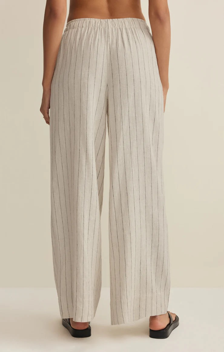 Z Supply Henri Striped Linen Wide Leg Pant Pants Z Supply X Small