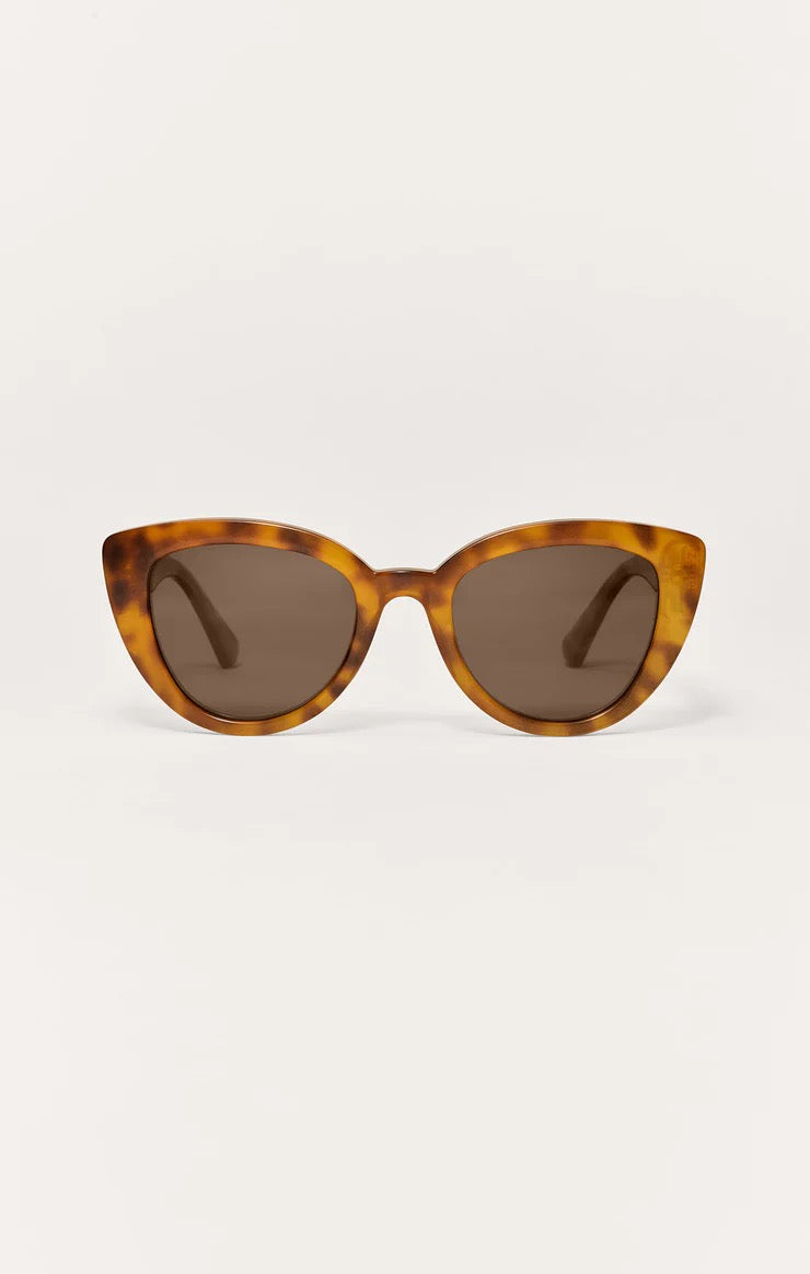 Z Supply Sunglasses Golden Hour Sunglasses Z Supply Eyewear Brown Tortoise