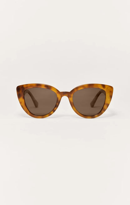 Z Supply Sunglasses Golden Hour Sunglasses Z Supply Eyewear Brown Tortoise
