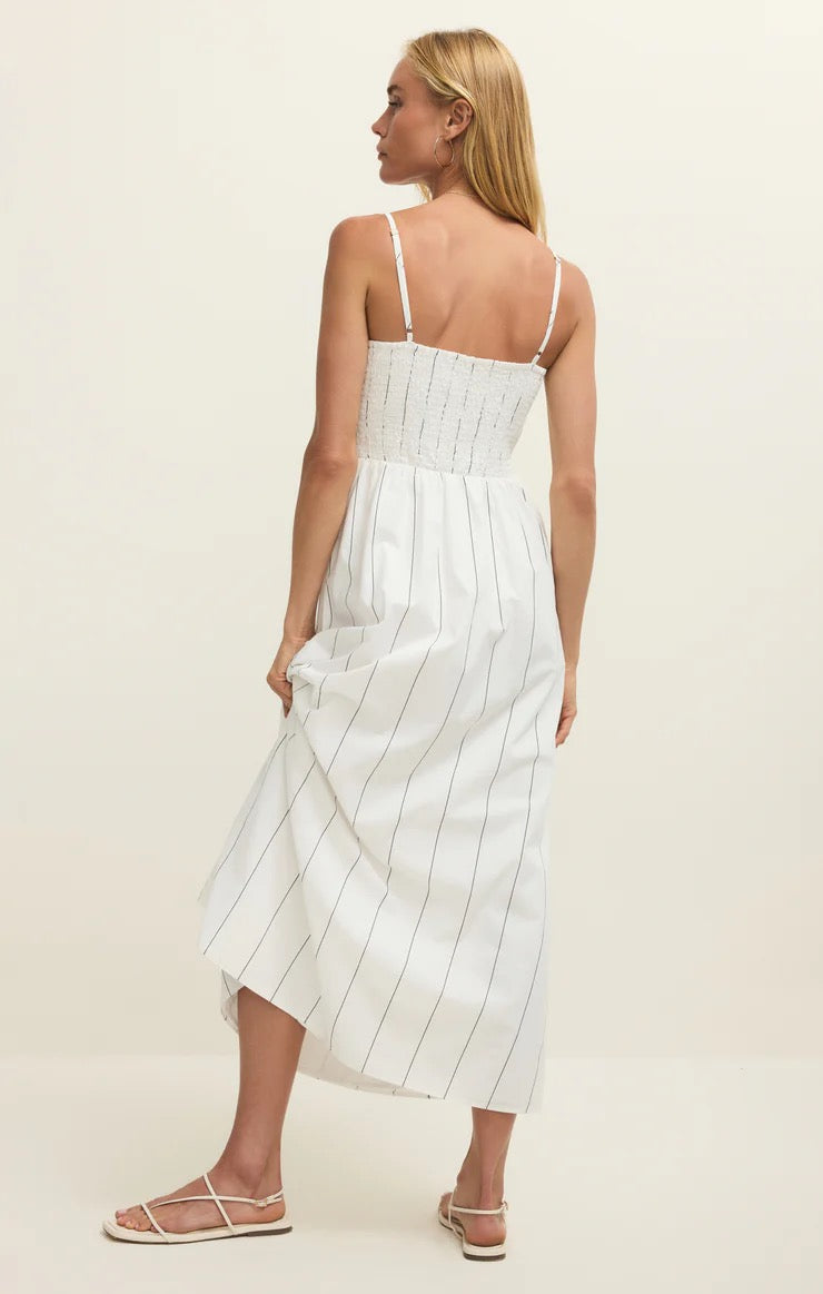 Z Supply Bayside Stripe White Maxi Dress Dresses Z Supply