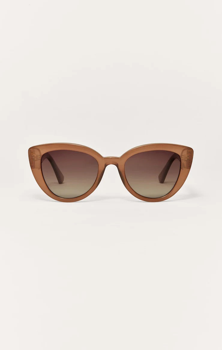 Z Supply Sunglasses Golden Hour Sunglasses Z Supply Eyewear Taupe-Gradient