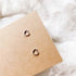 White Birch Mini Brushed Silver Heart Outline Stud Earrings Earrings White Birch Jewelry