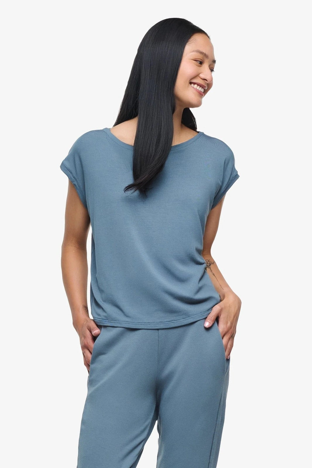 Daub+Design Box Tee Tops Daub+Design Basalt XS