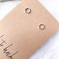 White Birch Mini Silver Hexagon Stud Earrings Earrings White Birch Jewelry