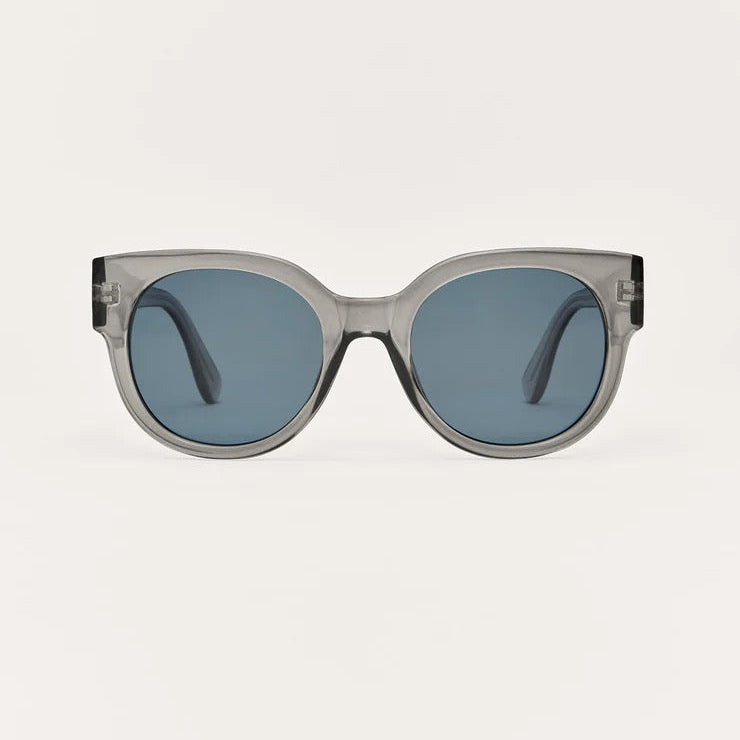 Z Supply Sunglasses Lunch Date Sunglasses Z Supply Eyewear Crystal-Indigo