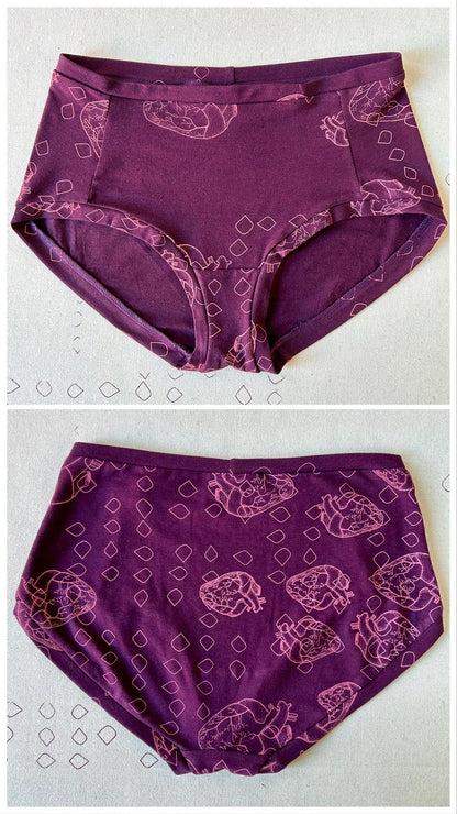 Smoking Lily Mid Rise Lovelies Underwear Smoking Lily Burgundy S/M 