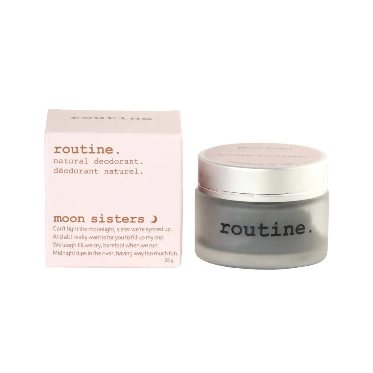 Routine Deodorant - Moon Sisters Charcoal, Magnesium & Prebiotics Deodorant Routine   