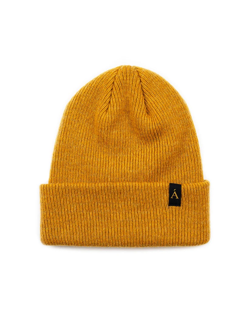 Anian Recycled Cashmere Toque Toques Anian Mustard  