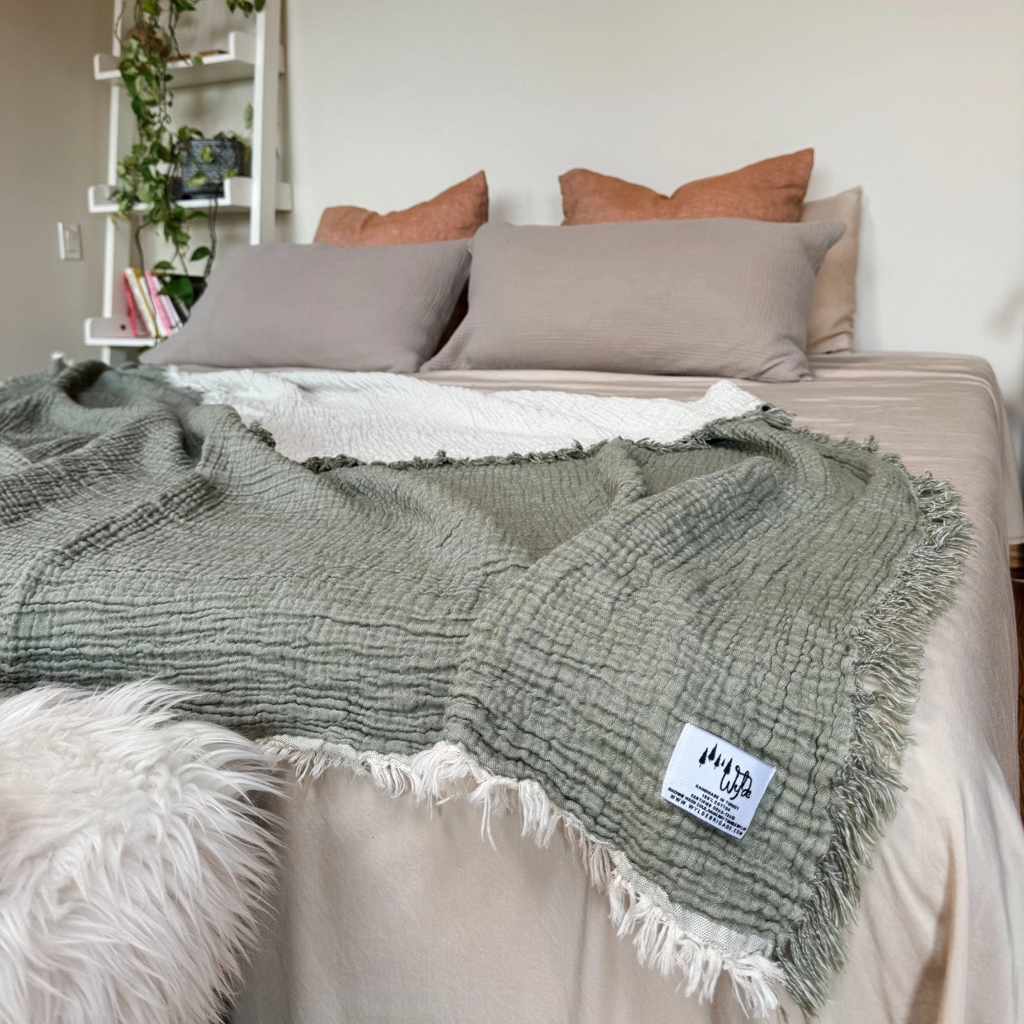 Crinkle Cotton Queen Blanket Blankets Wylde Brigade