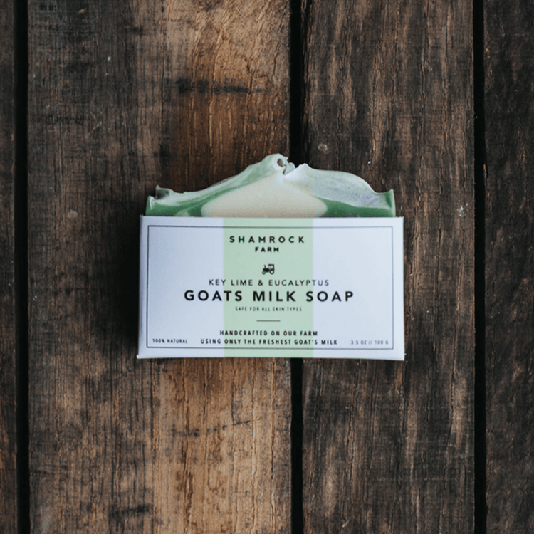 Shamrock Farm Goats Milk Soap Key Lime & Eucalyptus Soap Shamrock Farm Key Lime & Eucalyptus  