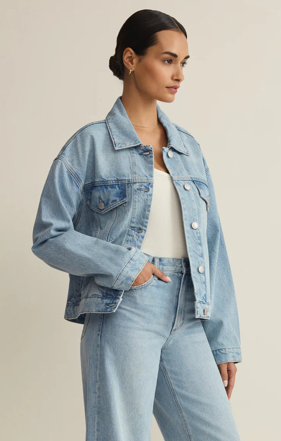 Z Supply Dani Trucker Denim Jacket Coats Z Supply X Small