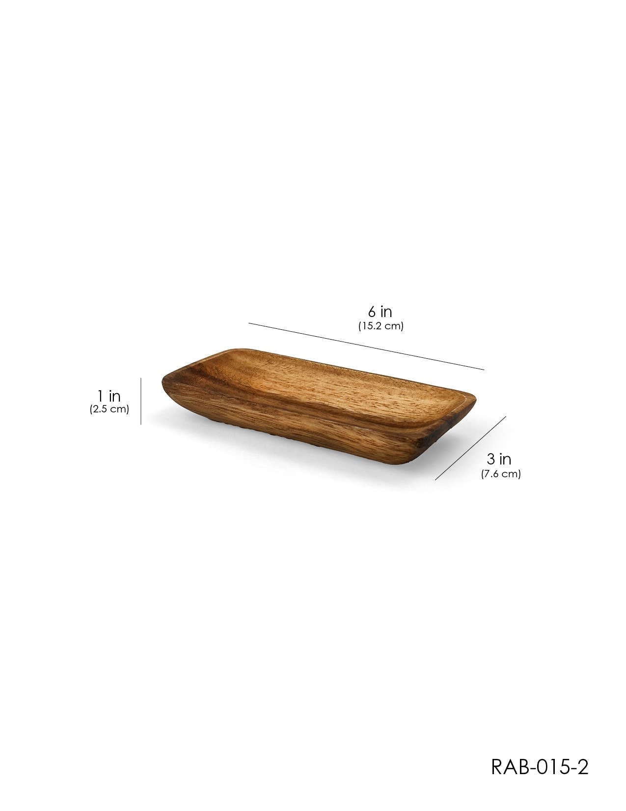 Wooden Rectangle Plate Wooden Platter Wooden Bowl - Medium  Baroy   