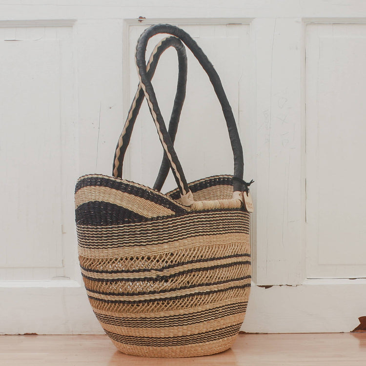 Shoulder Shopper - Natural Palette Baskets Big Blue Moma   