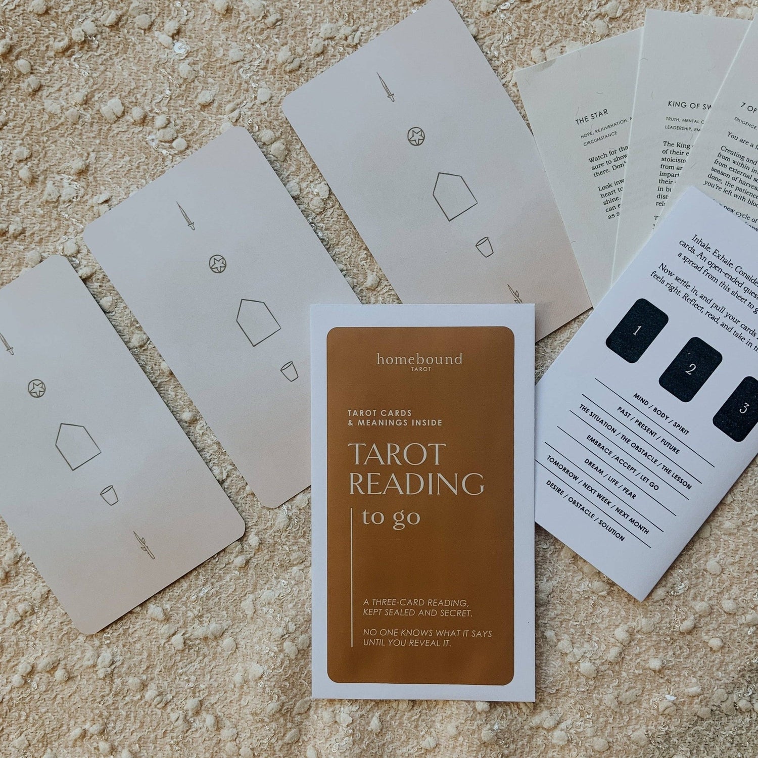 Tarot Reading to-go Affirmation Cards Homebound Tarot   