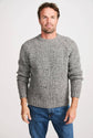 Killykeen Mens Fisherman Ribbed Crew - Grey Men&