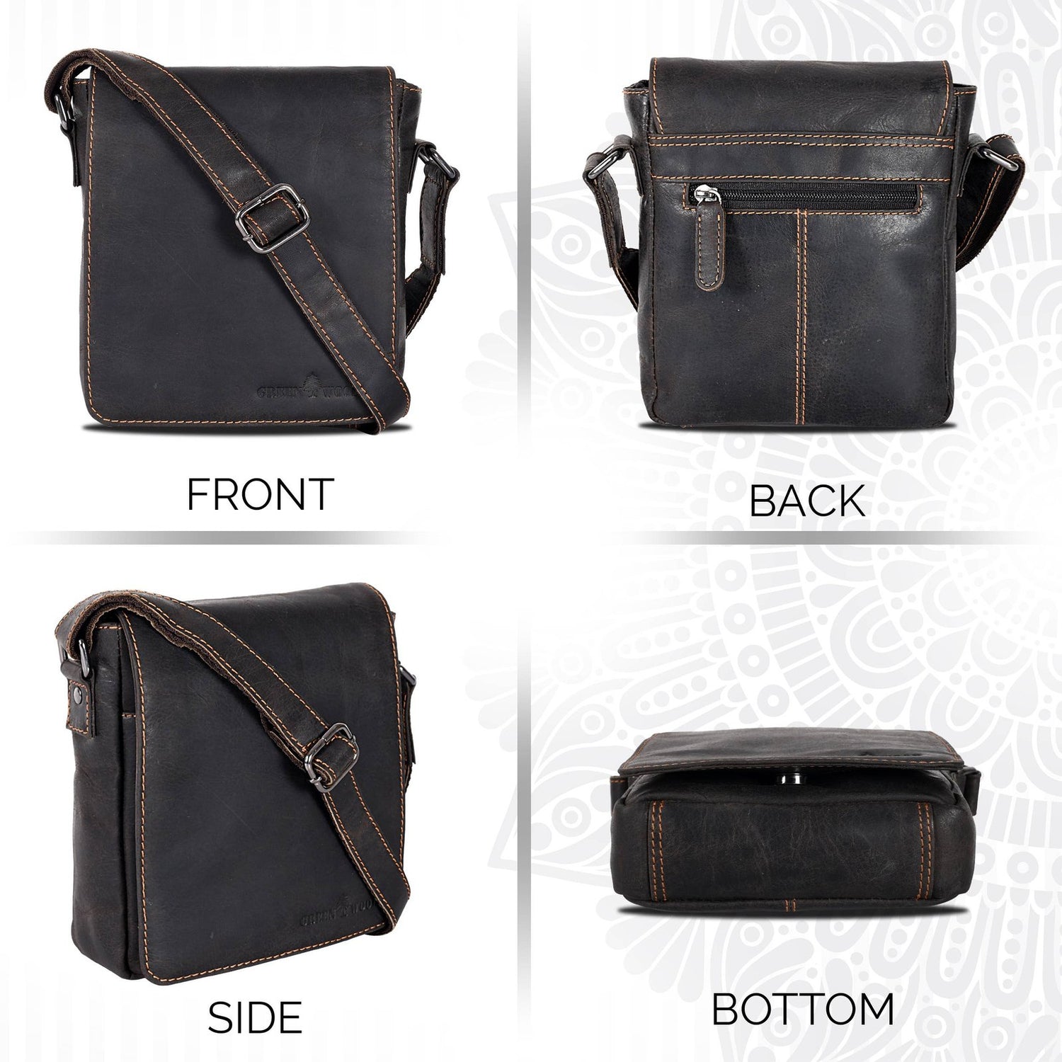 Leather Shoulder Bag Luna Handbags, Wallets & Cases Greenwood Leather