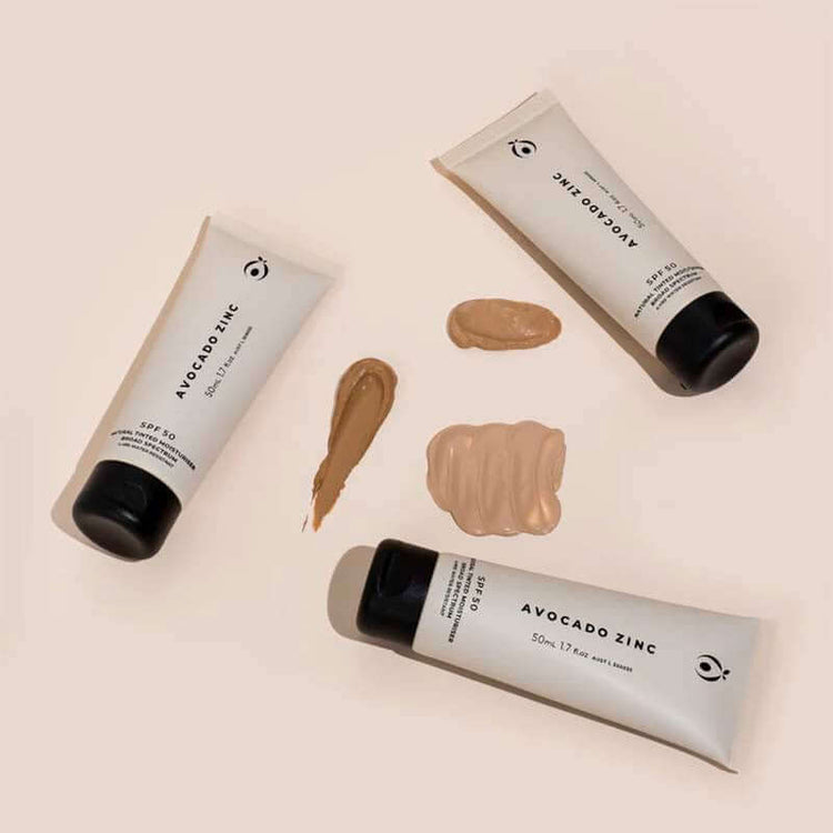 SPF 50 Natural Tinted Moisturiser Skin Care Avocado Zinc