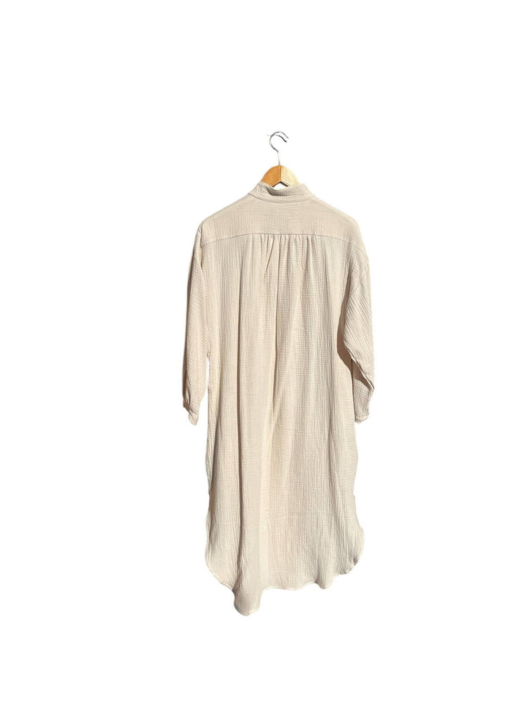 702 COTONER Relaxed shirt dress in organic cotton muslin CECILIA SÖRENSEN