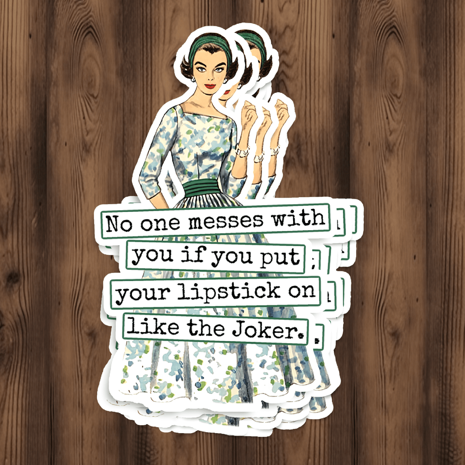 STICKER. Lipstick Like The Joker. Stickers Raven&
