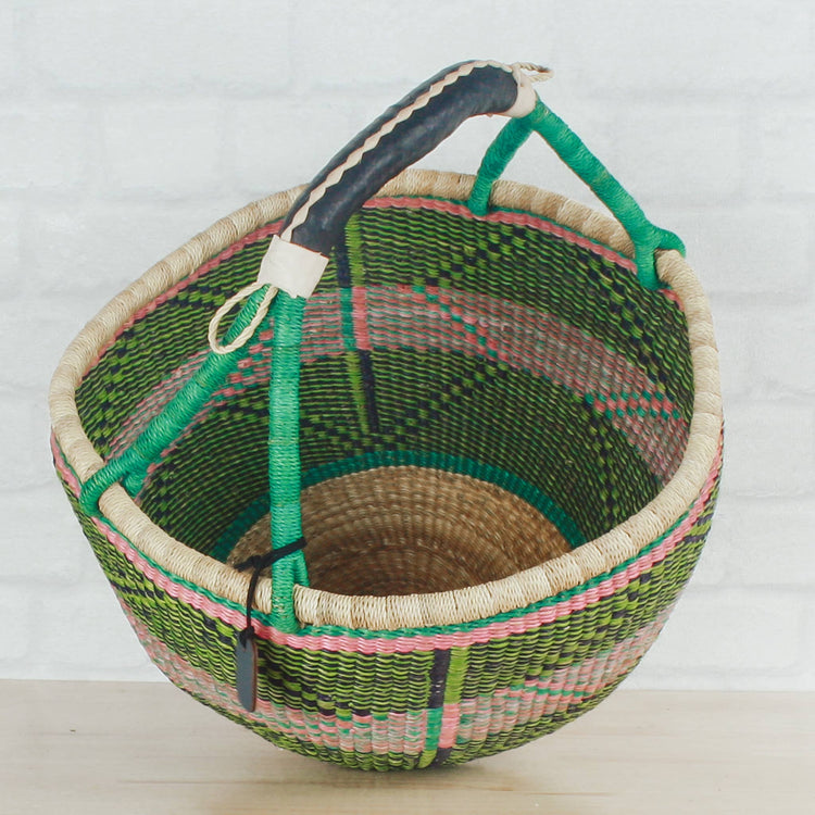 Round Basket Large - Traditional Palette Baskets Big Blue Moma   