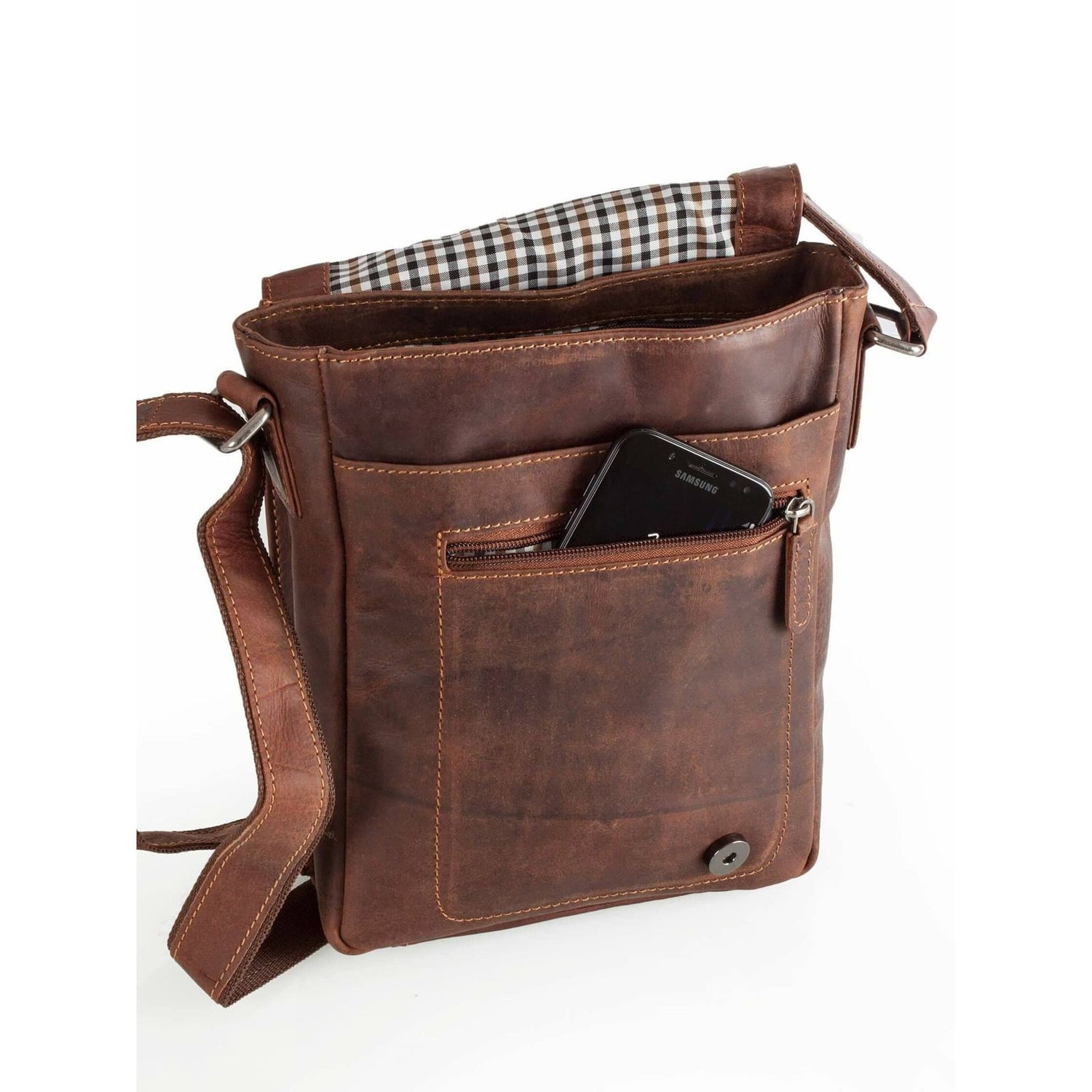 Leather Shoulder Bag Hobart - GW834 Greenwood Leather