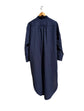 706 TRÉVOL Shirt dress/ Kaftan in Blue Organic Canvas Linen CECILIA SÖRENSEN