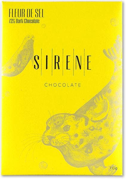 Fleur de Sel 73% Dark Chocolate Chocolate Sirene Chocolate   