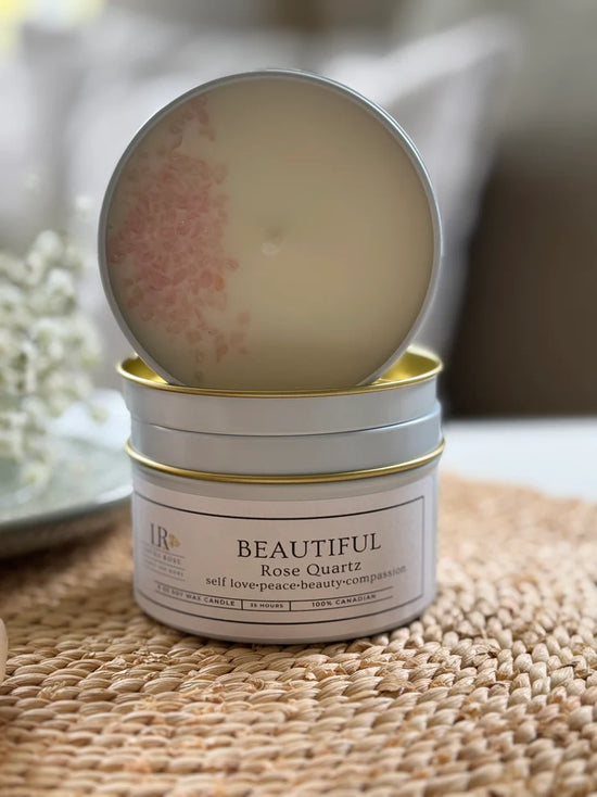 Gem Stone Candles - I Am Beautiful Candles Louna Rose