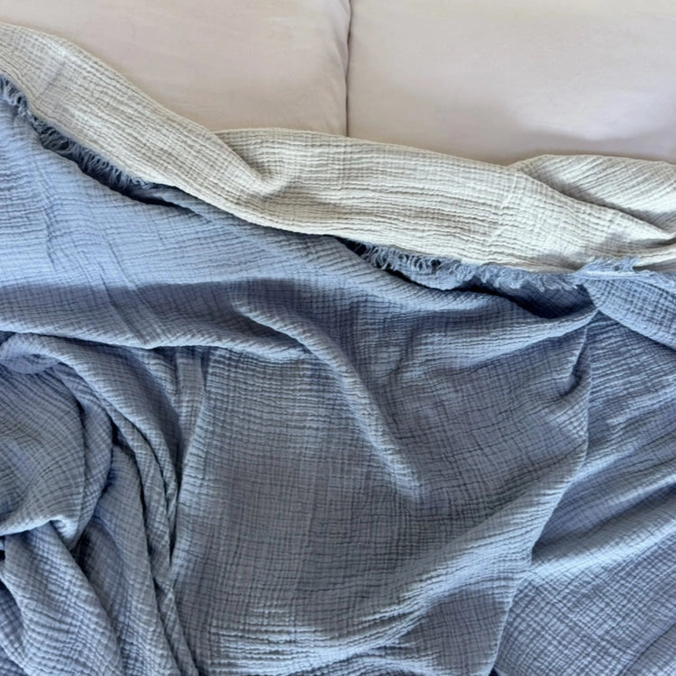Crinkle Cotton Queen Blanket Blankets Wylde Brigade