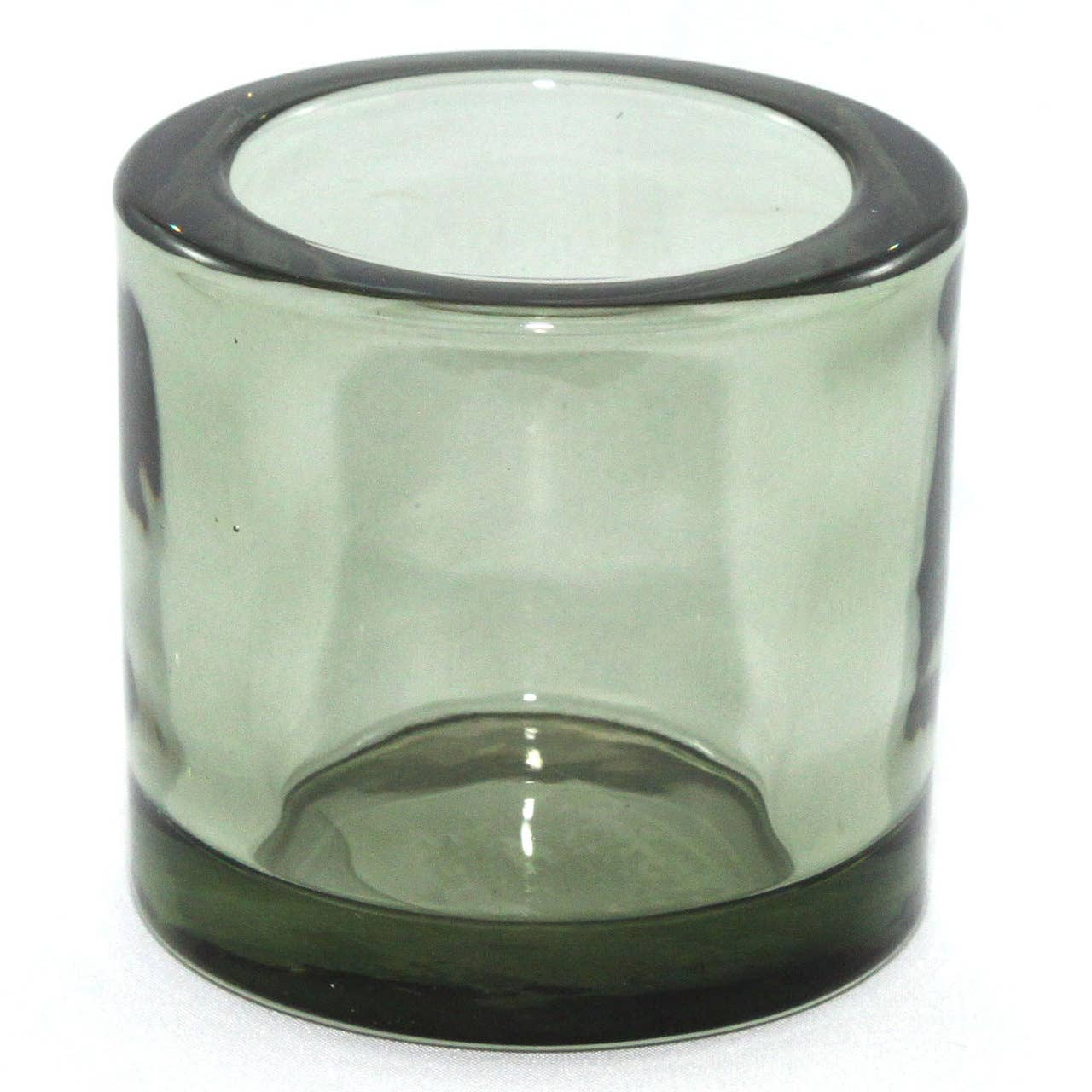 Heavy Glass Votive Holder | Green Candle Holders Twilight Collection   