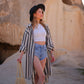 Loomist Striped Short Linen Shirt Dress Shirtdress Moa
