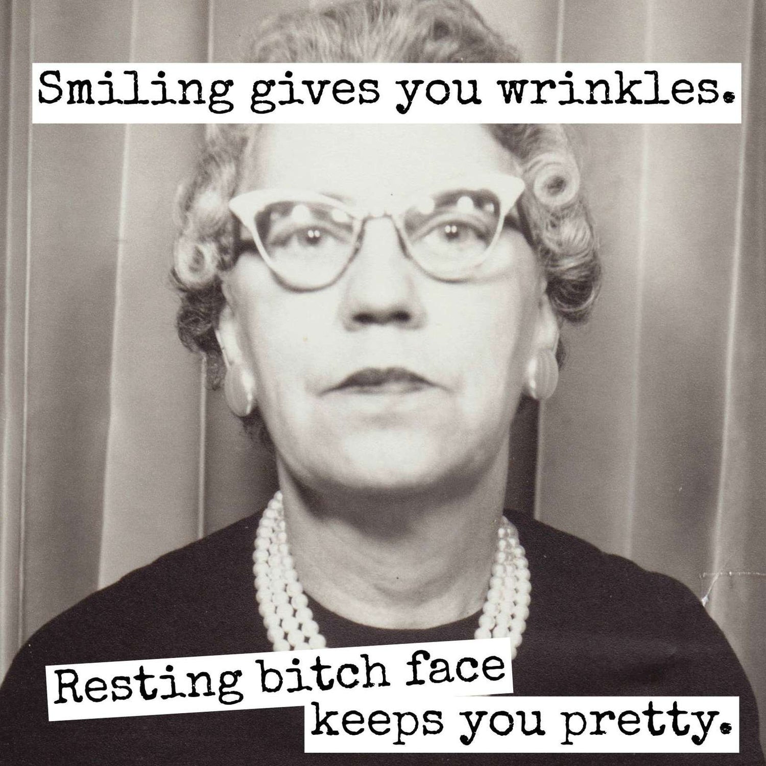 Magnet. Smiling Gives You Wrinkles... Magnets Raven&